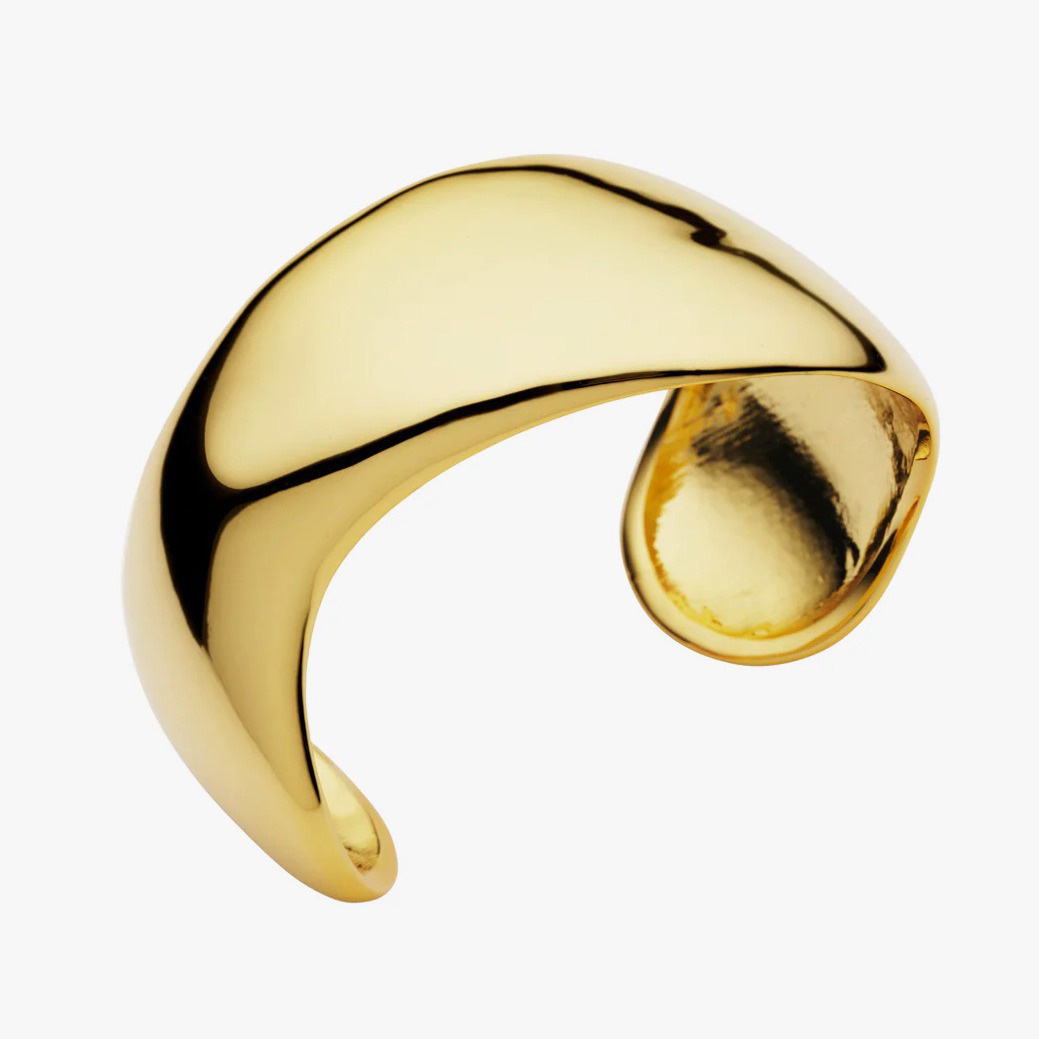 Golden Wave Cuff Bracelet